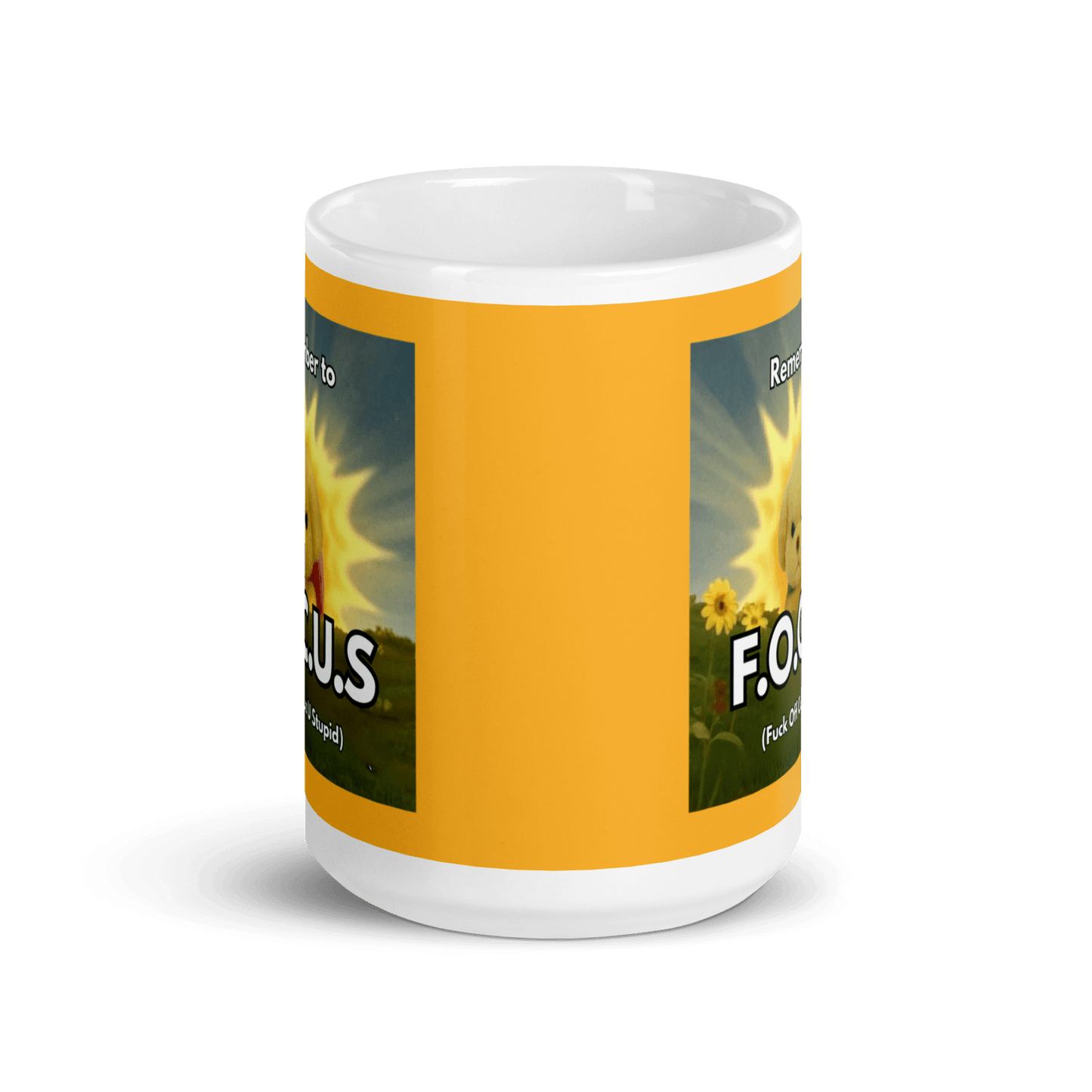Remember to FOCUS (Fuck Off Cuz U Stupid) Mug - Polychrome Goods