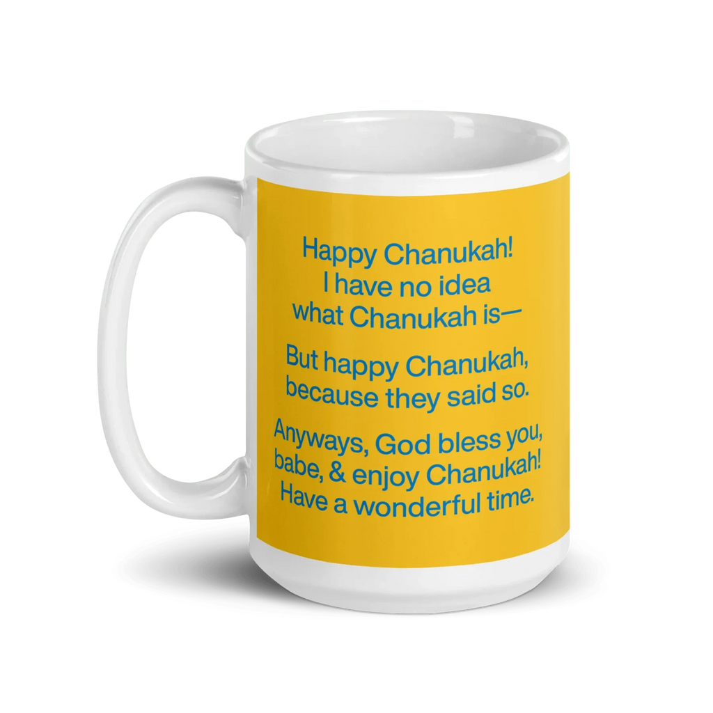 Happy Chanookah Mug — Smokey Robinson Chanukah