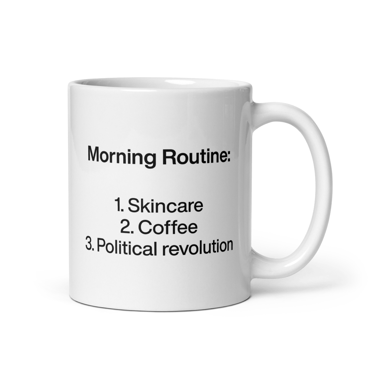 Morning Political Revolution Routine Mug - Polychrome Goods 🍊