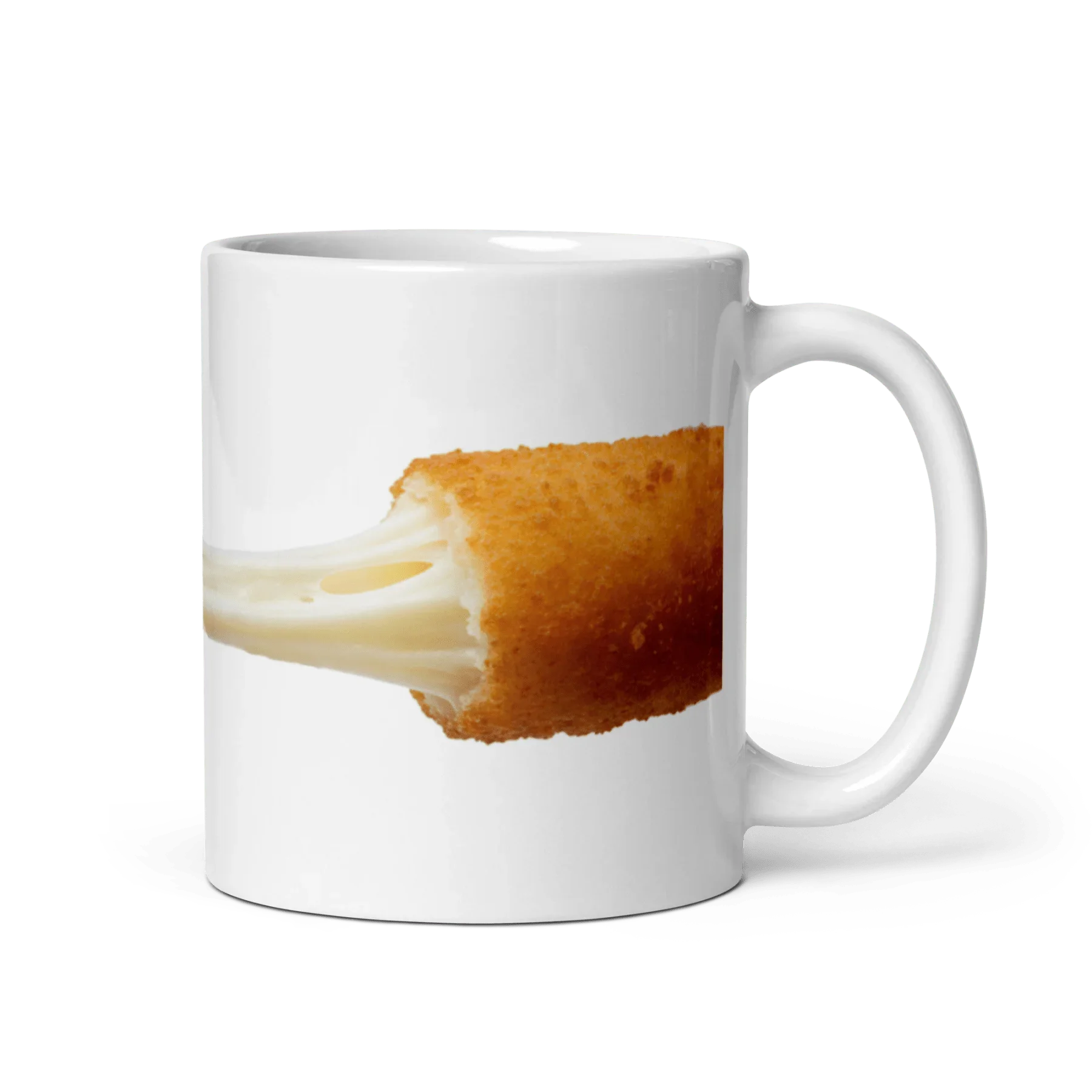 Mozzarella Stick Cheese Pull Mug