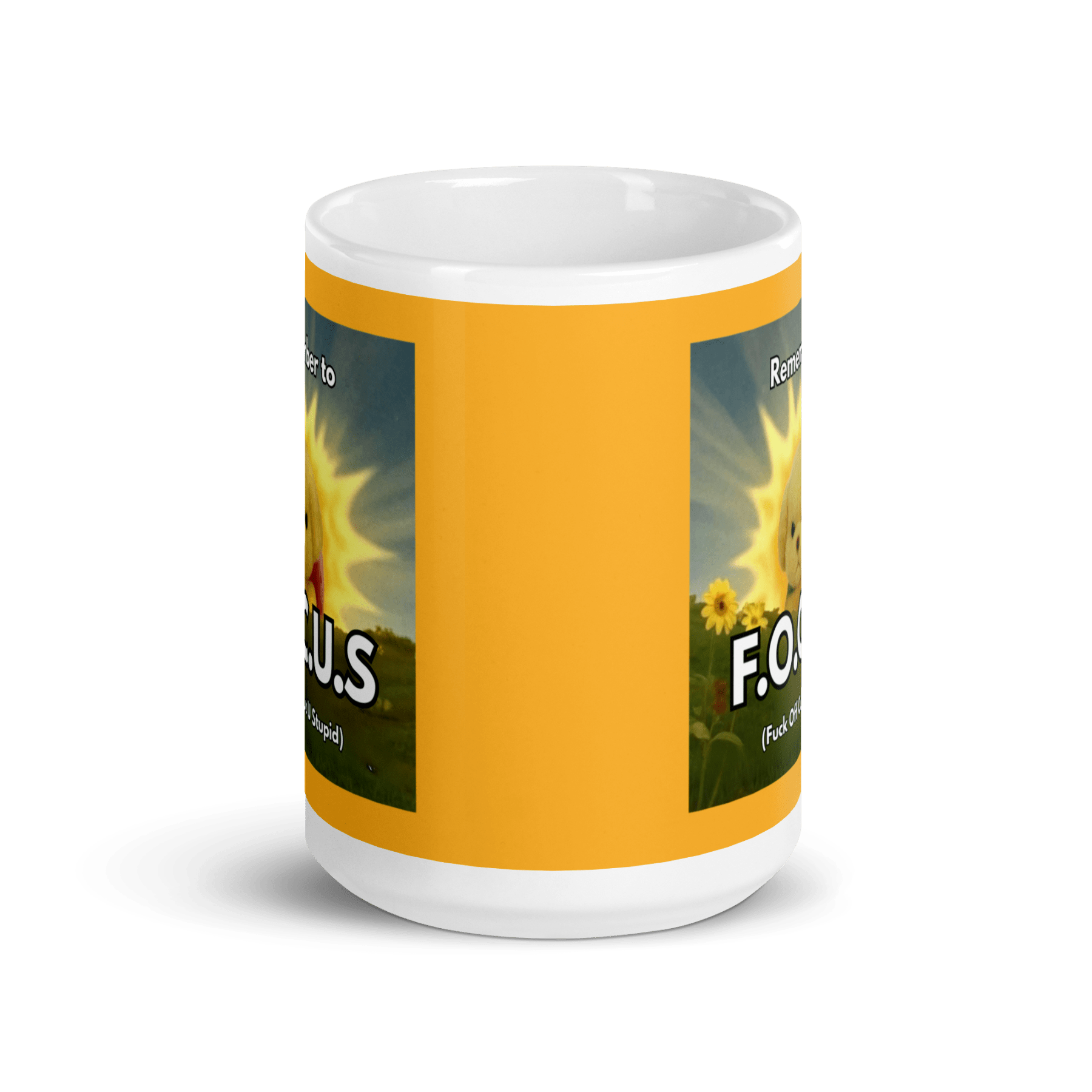 Remember to FOCUS (Fuck Off Cuz U Stupid) Mug - Polychrome Goods