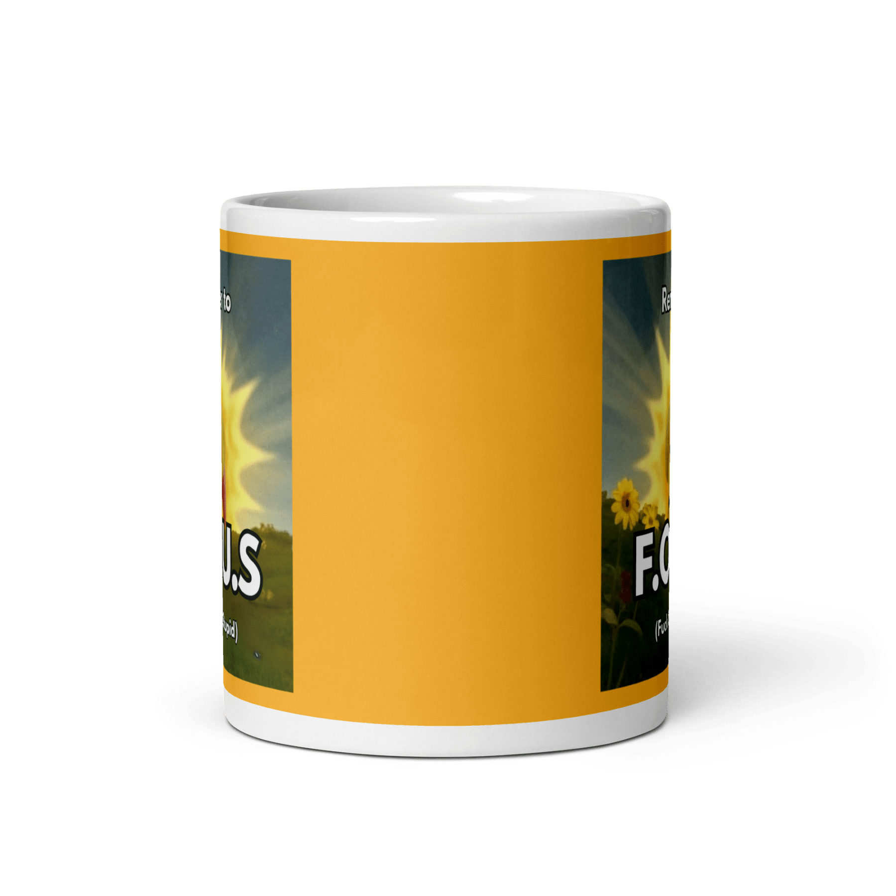 Remember to FOCUS (Fuck Off Cuz U Stupid) Mug - Polychrome Goods